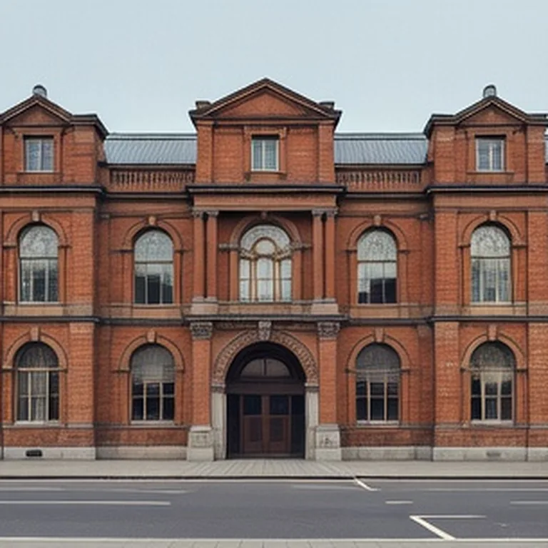 Red-brick Victorian station typical of the Kensington area
