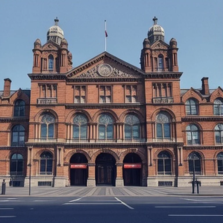Estación victoriana de ladrillo rojo típica del barrio de Kensington
