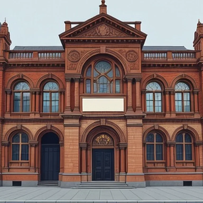 Gare victorienne en brique rouge typique du quartier de Kensington