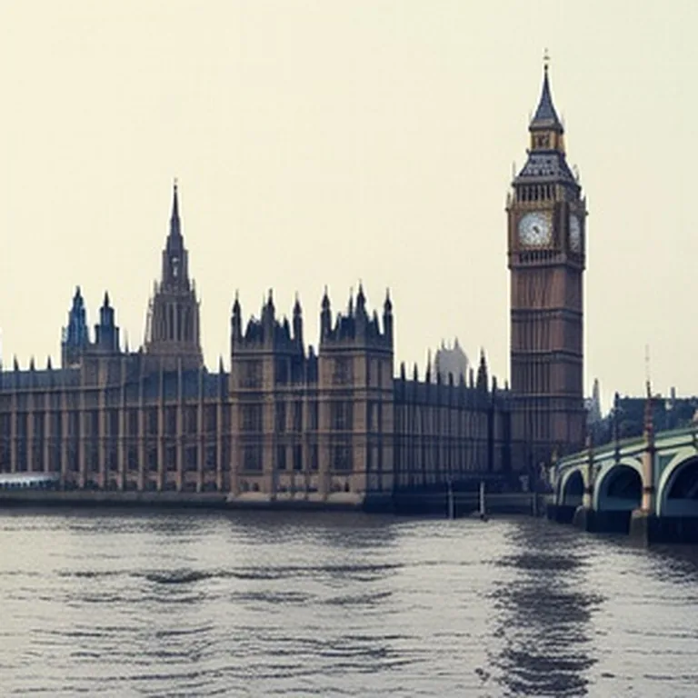 Illustrative London scene, AI-generated
