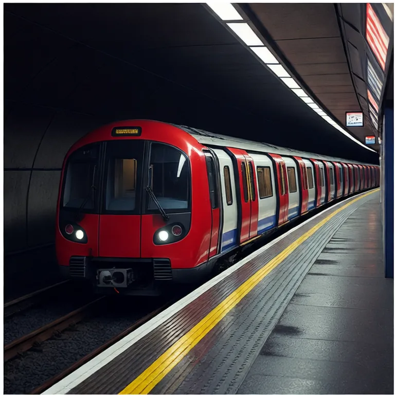 Illustrative London scene, AI-generated