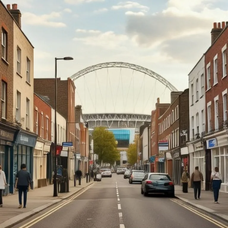 Illustrative London scene, AI-generated